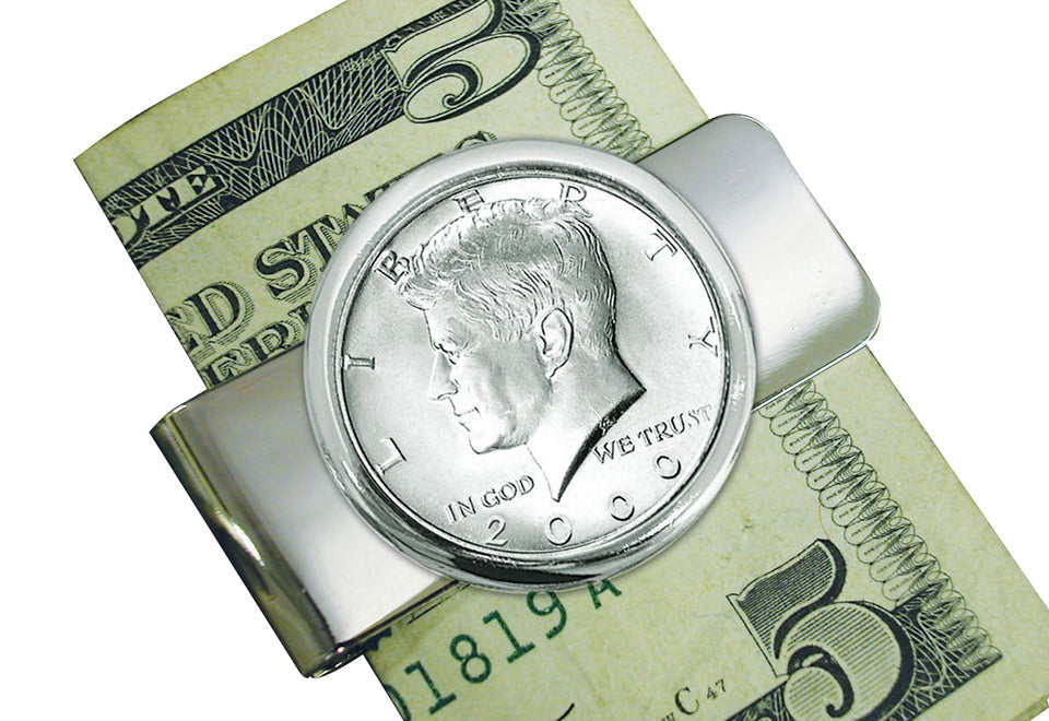 JFK Half Dollar Money Clip