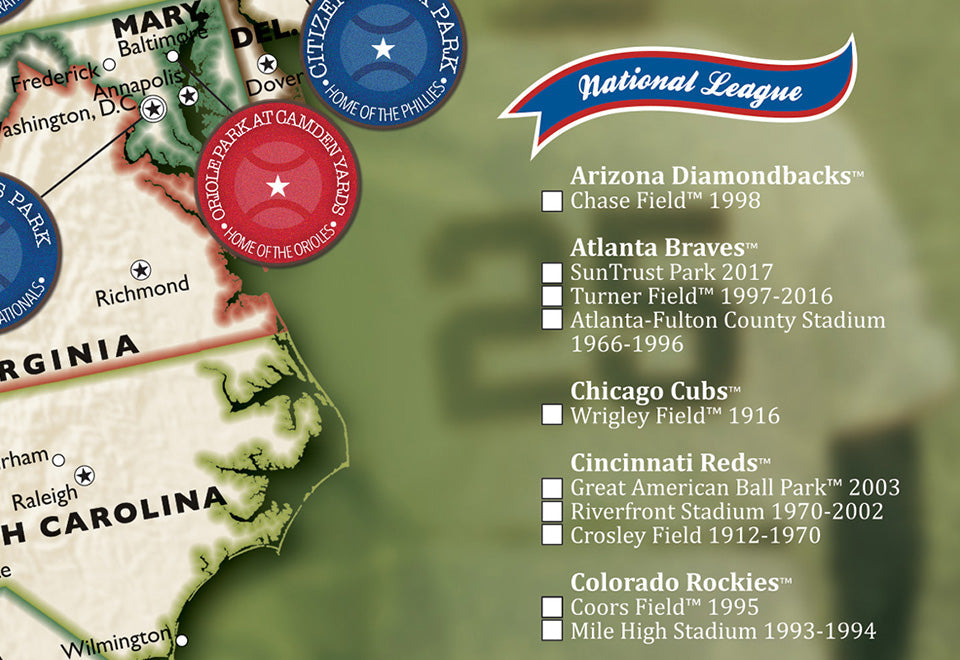 MLB Ballpark Map - image 4