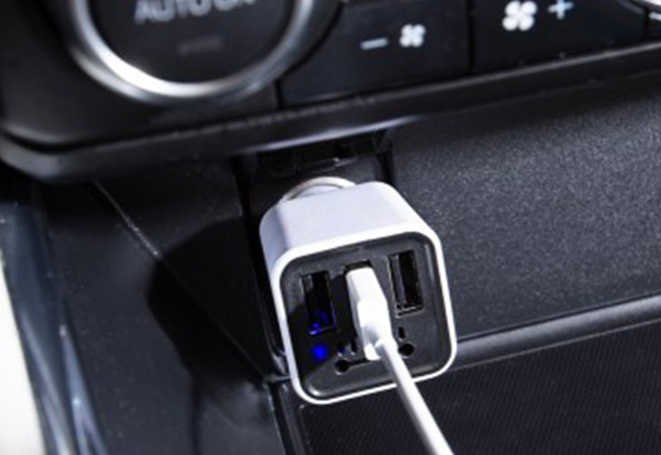 Ionic Car Air Purifier and Triple USB Charger