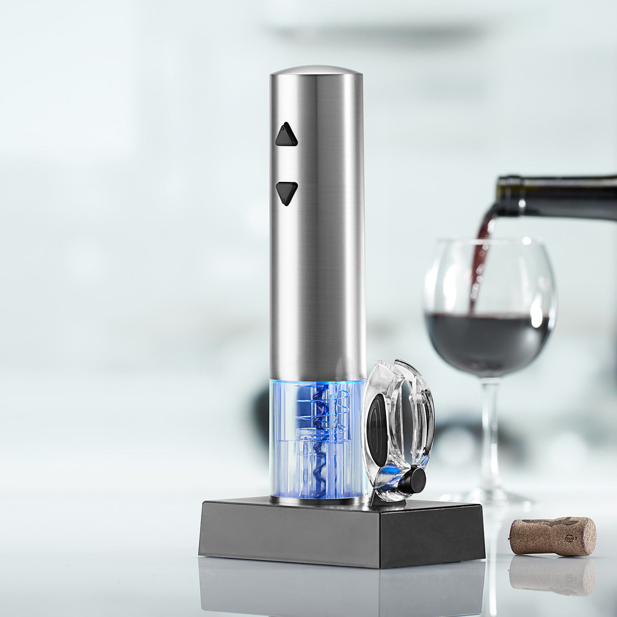 Rechargeable Wine Opener with Foil Cutter