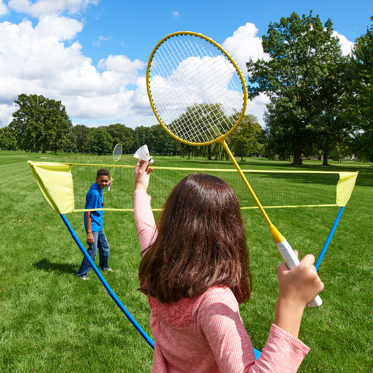 Portable Badminton with LED Birdies by Sharper Image - image 3