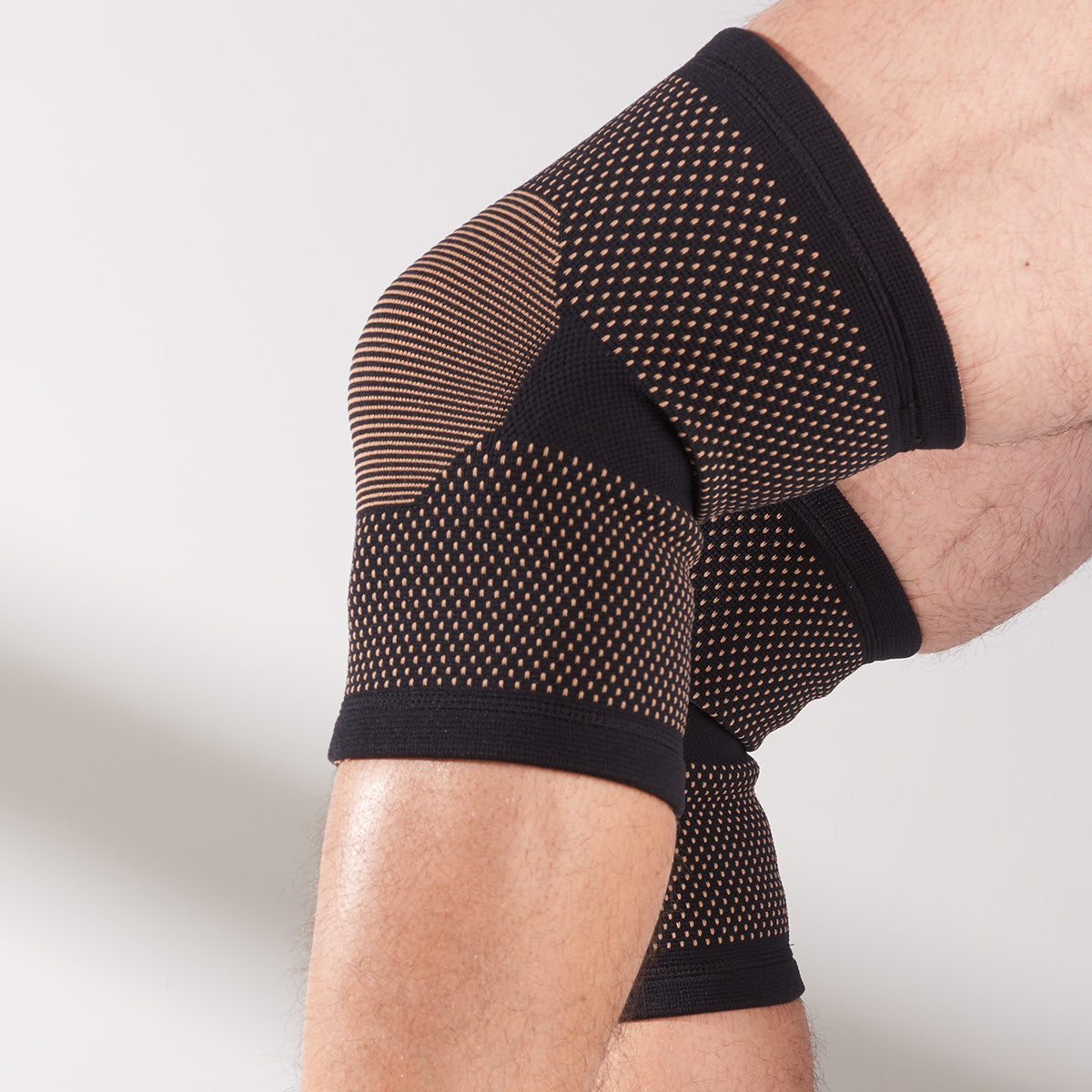 Copper Infused Compression Knee Braces by Sharper Image (Set of 2)