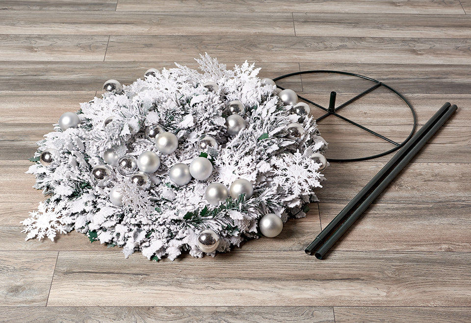 Pop-Up 6 Ft. White Flocked Christmas Tree - image 2