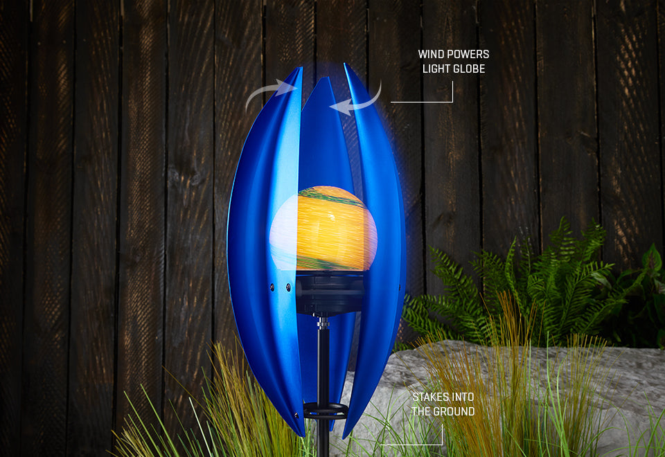 Wind Powered Garden Light