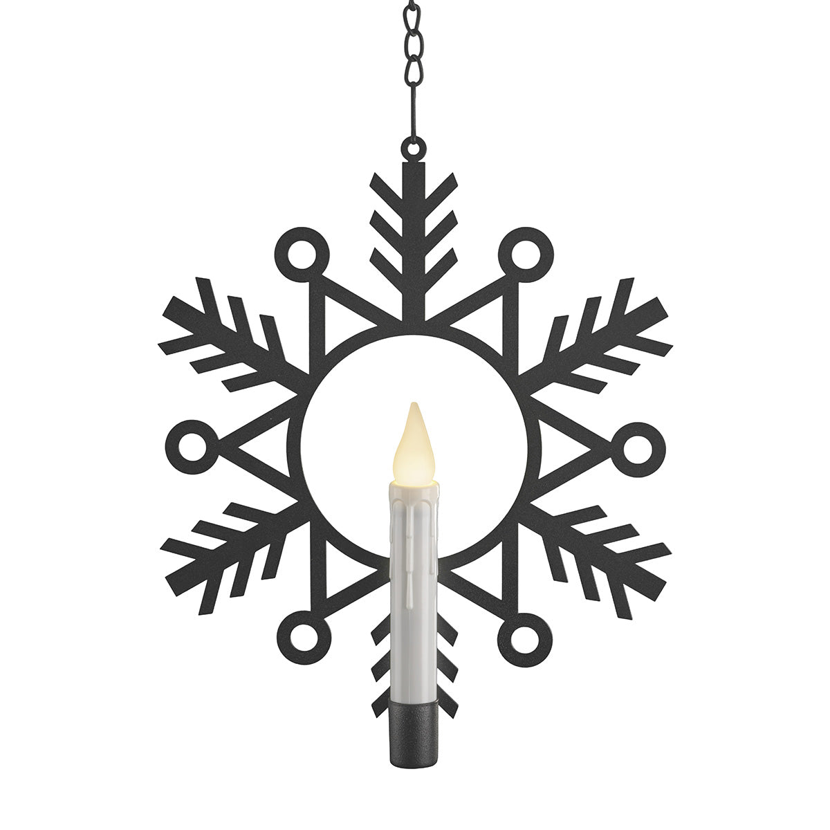 Flameless Hanging Snowflake Candles (Set of 4) - image 3