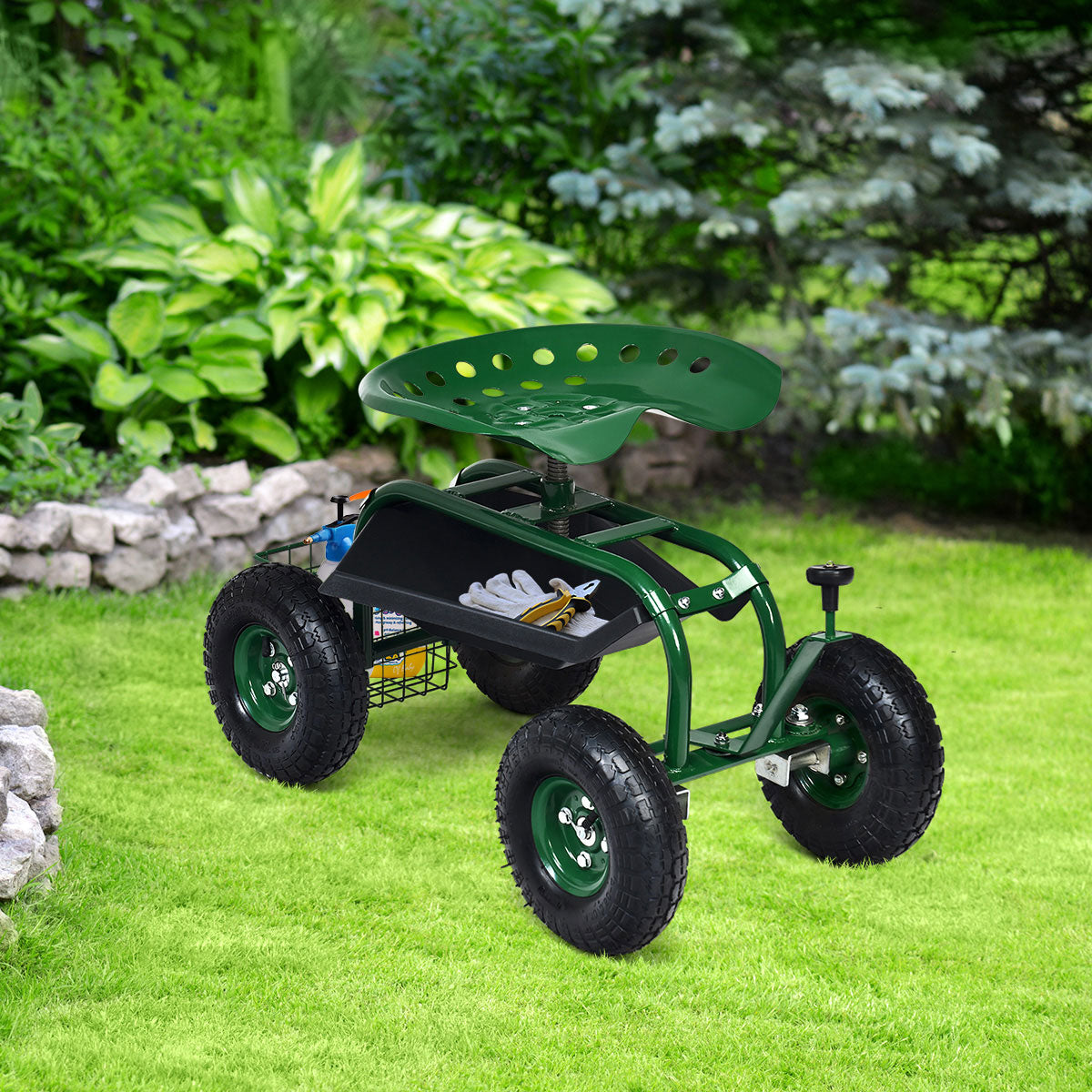 Heavy Duty Rolling Garden Seat - image 5