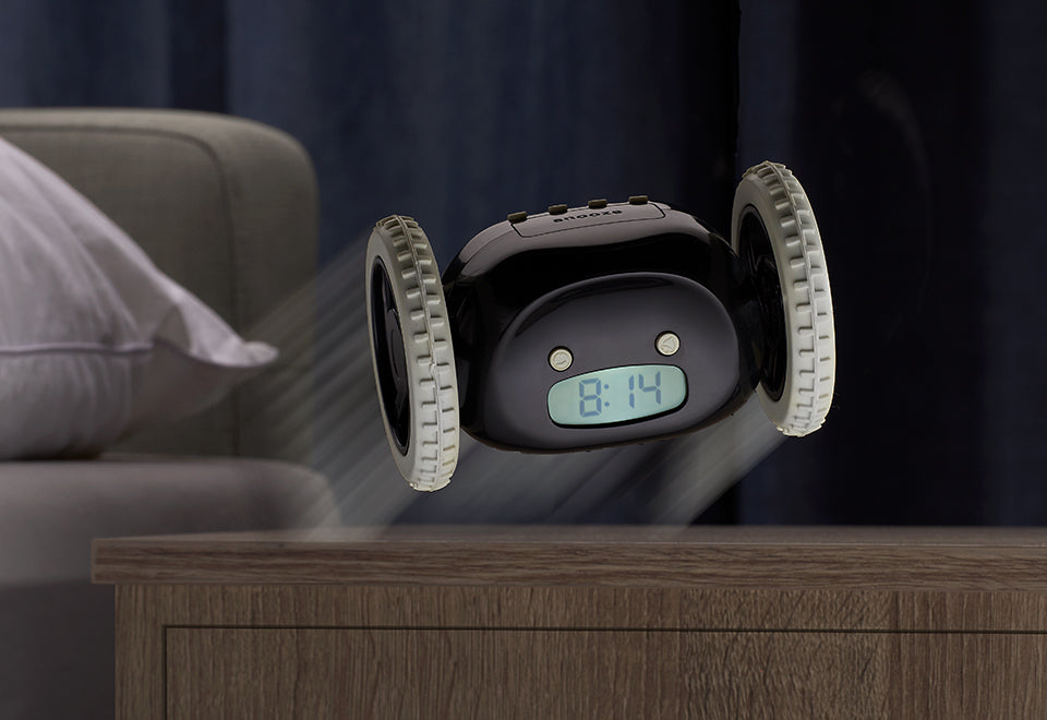 Alarm Clock on Wheels