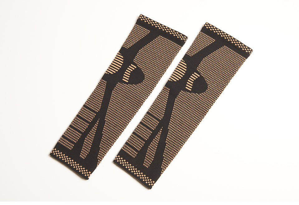 Copper Infused Full Leg Compression Sleeves by Sharper Image (Set of 2) - image 4