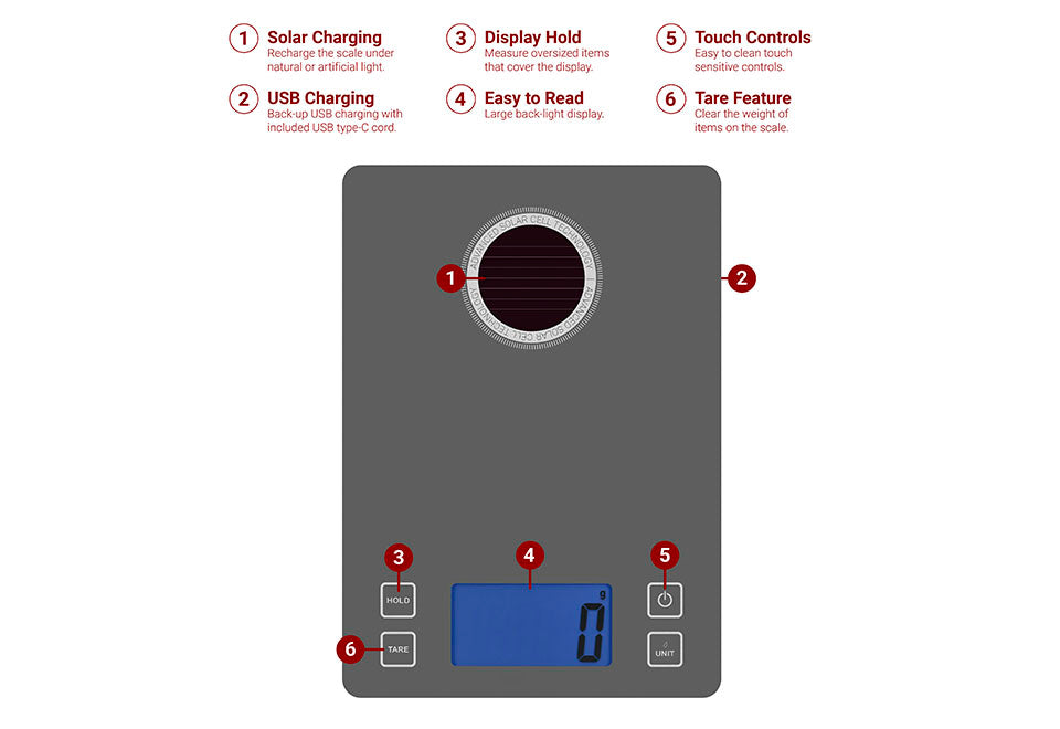 Light Powered Kitchen Scale - image 5