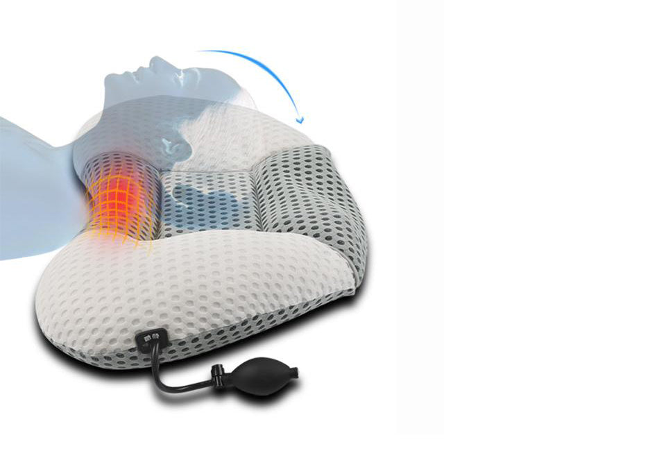 Height Adjusting Massage Pillow with Heat - image 8