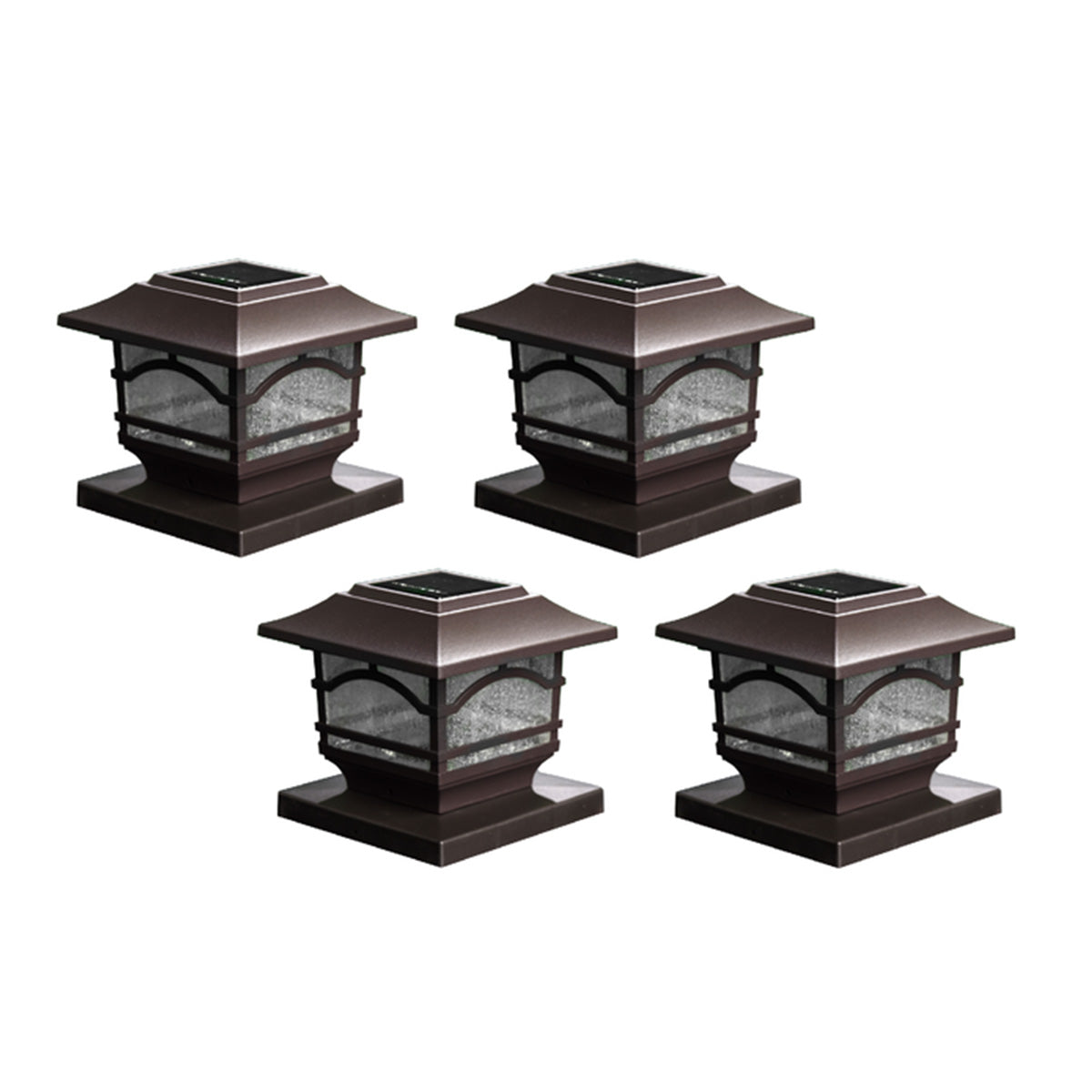 Solar Powered Post Lights (Set of 4) - image 4