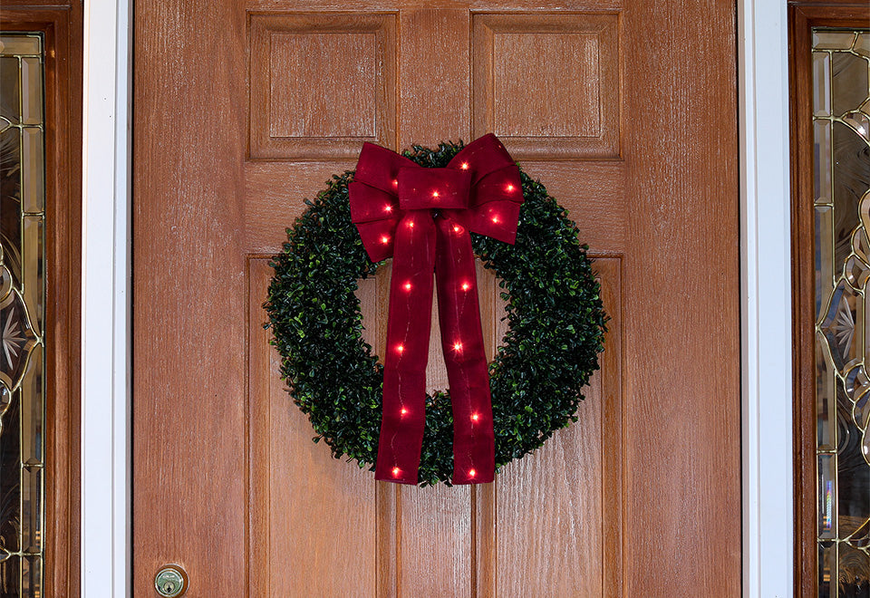 18” Cordless Light-Up Holiday Ribbon - image 4