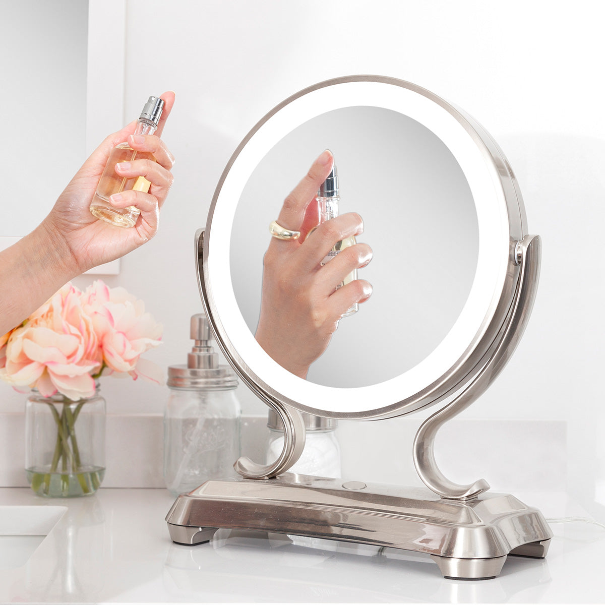 LED Lighted Glamour Makeup Mirror - image 4