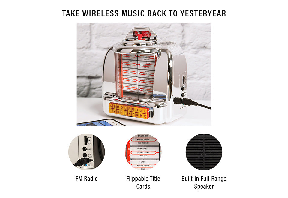 Tabletop Diner Jukebox Radio with Bluetooth - image 2
