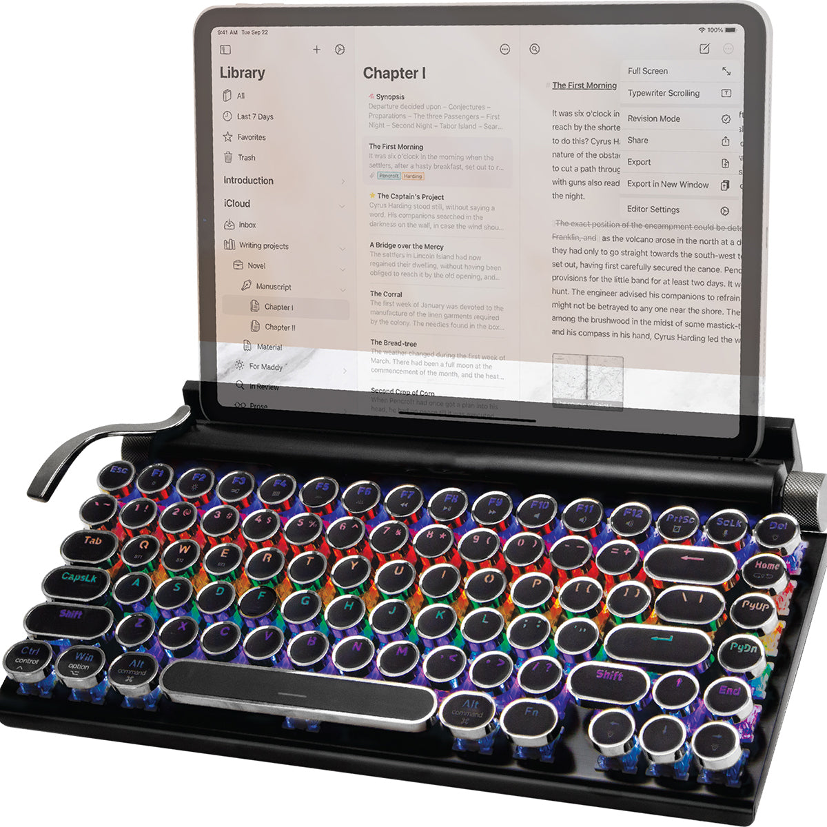 Retro LED Typewriter Keyboard - image 3