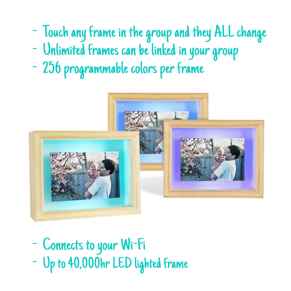 Long Distance Friendship Picture Frame Lamps (Set of 2) - image 5