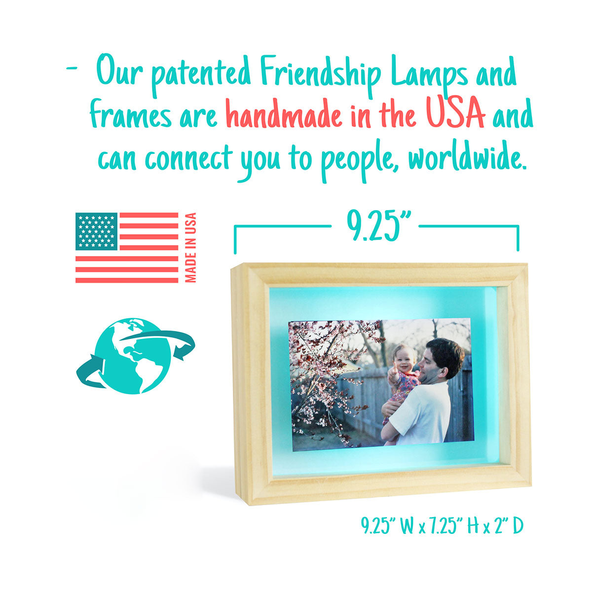 Long Distance Friendship Picture Frame Lamps (Set of 2) - image 6