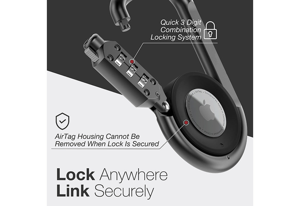 Carabiner AirTag Combination Lock - image 4