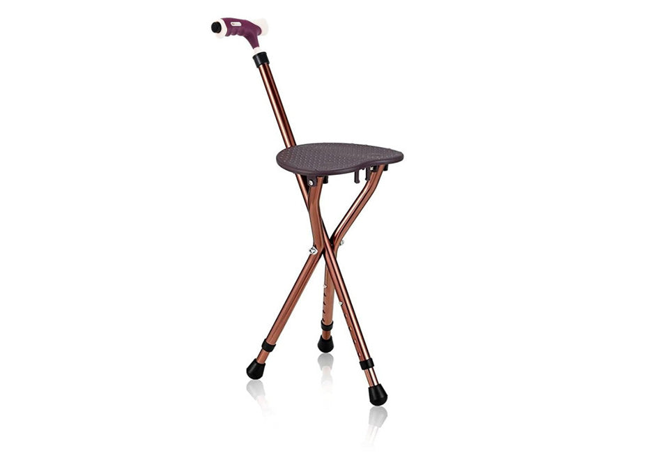 3-in-1 Walking Cane with Seat and Light - image 4