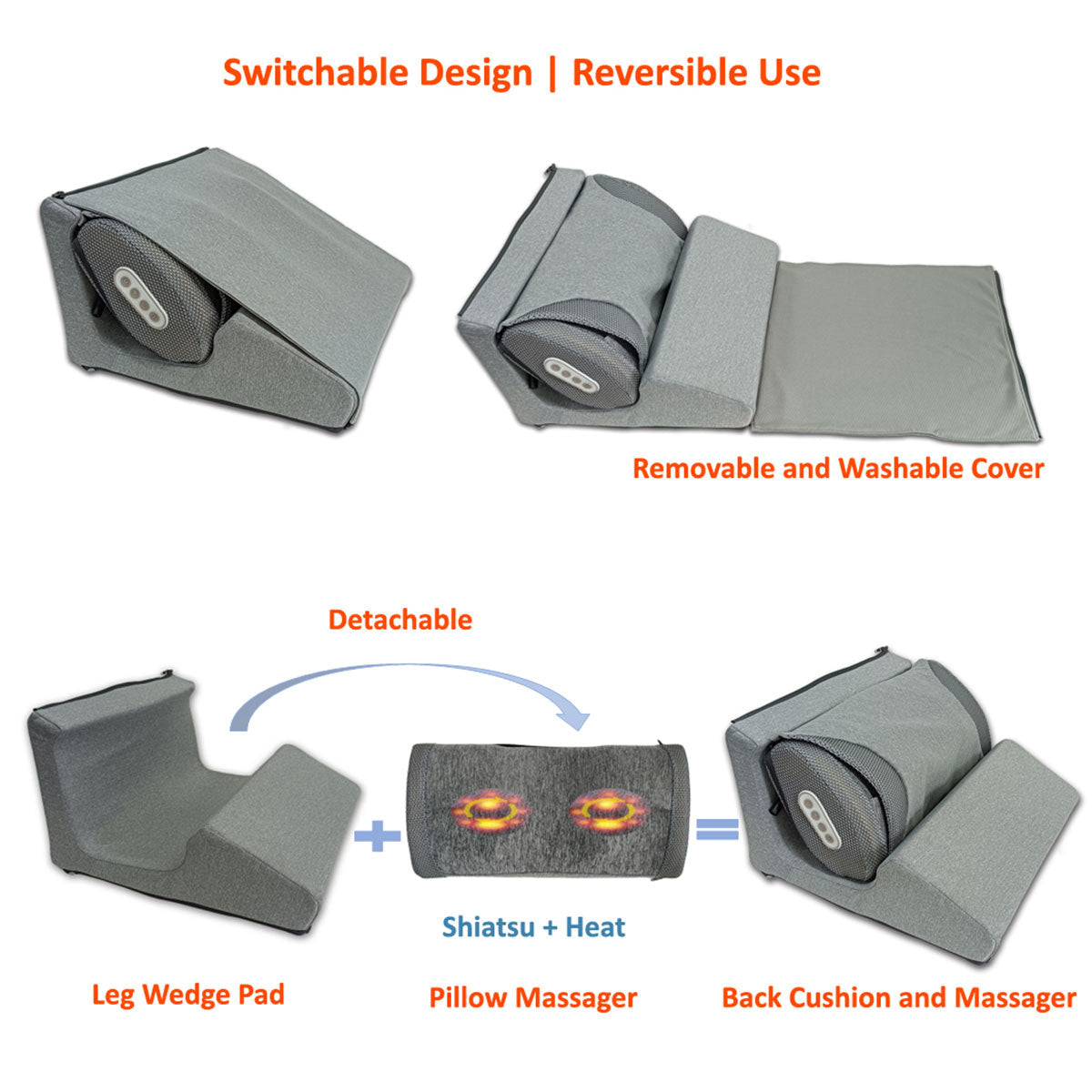 3-in-1 Massage Cushion with Heat - image 4