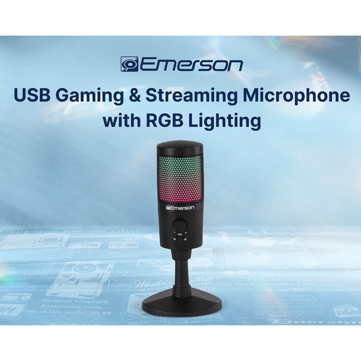 USB Gaming and Streaming Microphone with RGB Lighting - image 8