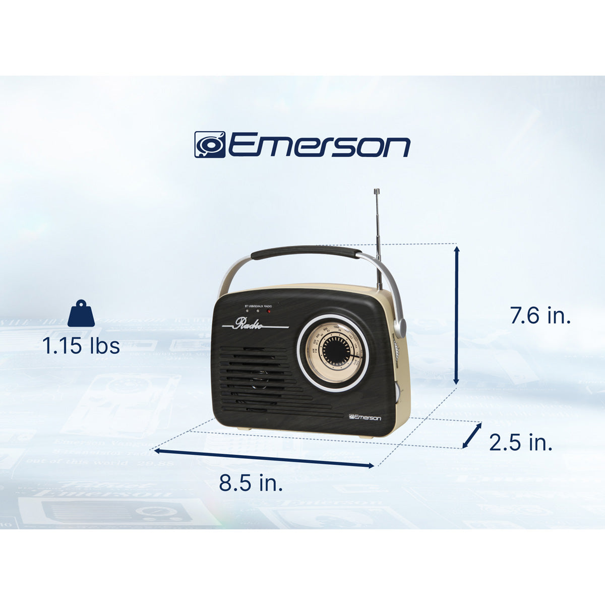 Retro AM/FM Radio with Bluetooth - image 21