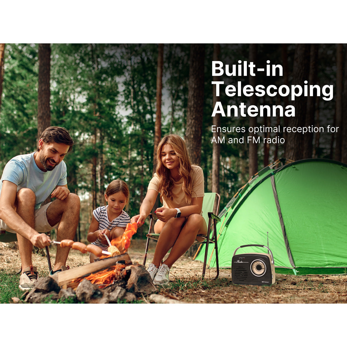 Retro AM/FM Radio with Bluetooth - image 23