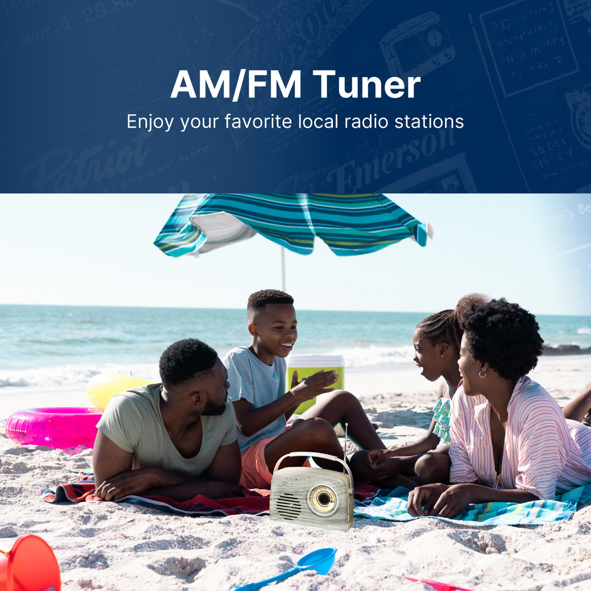 Retro AM/FM Radio with Bluetooth - image 29