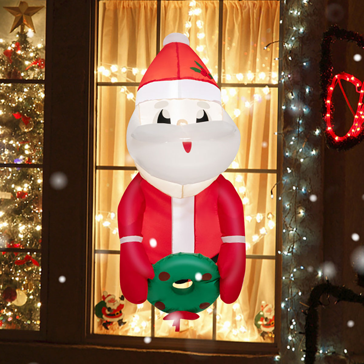 3-Ft. Inflatable Santa Claus with Suction Cups - image 3