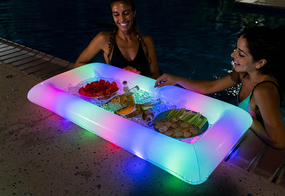 LED Inflatable Pool Buffet Cooler