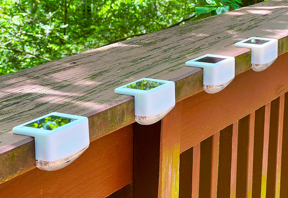 Solar Powered LED Deck Lights (Set of 4) - image 2