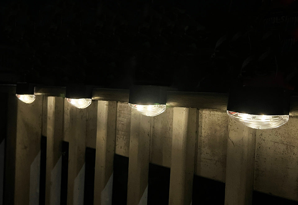 Solar Powered LED Deck Lights (Set of 4) - image 8