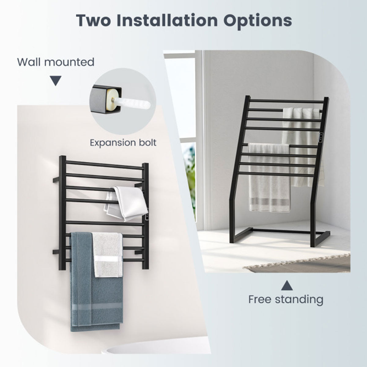 Towel Warmer Rack with LED Display - image 6