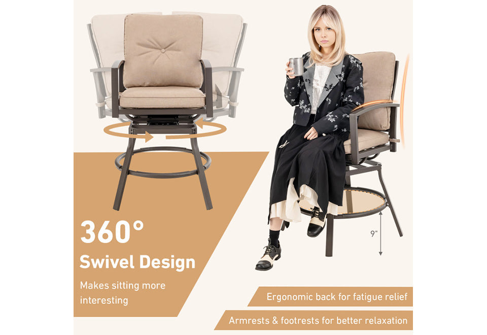 3-Piece Swivel Bar Table Set - image 4