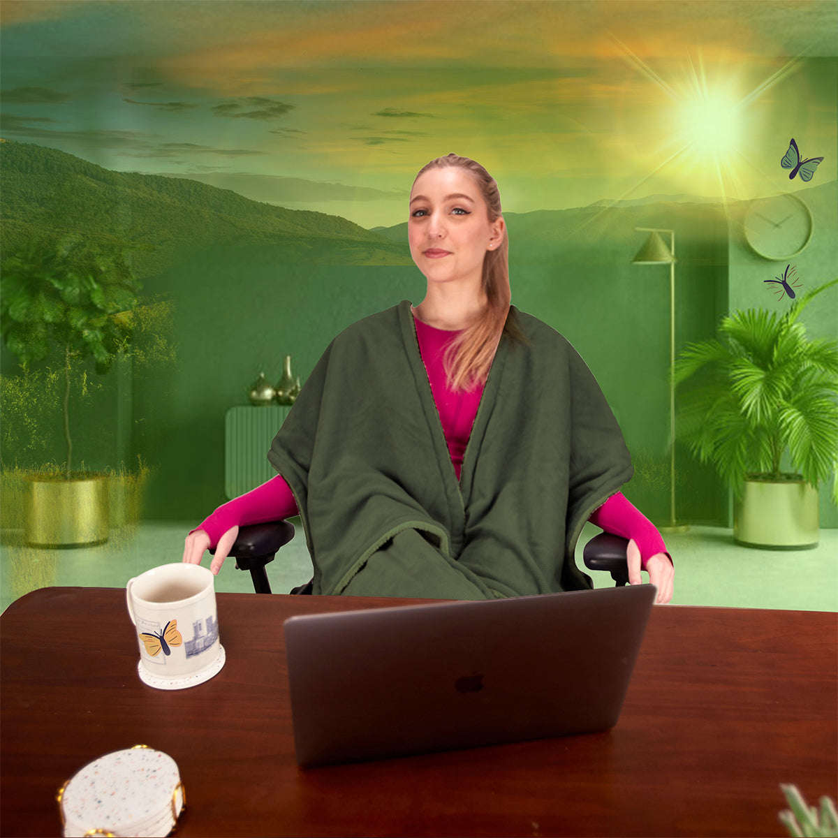 Weighted Office Chair Blanket - image 2