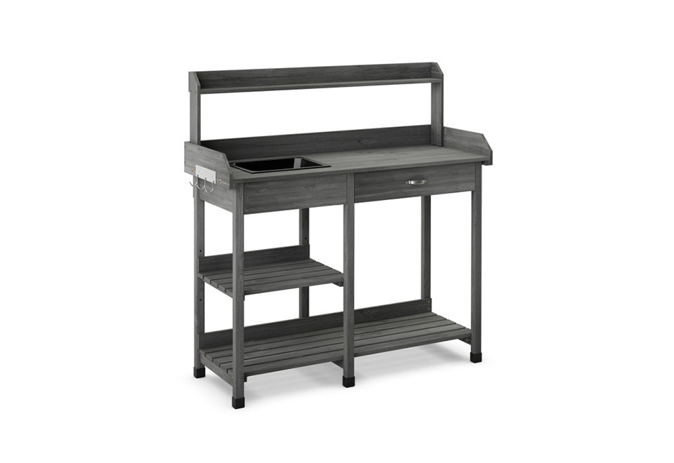 Fir Wood Potting Bench with Sink - image 4