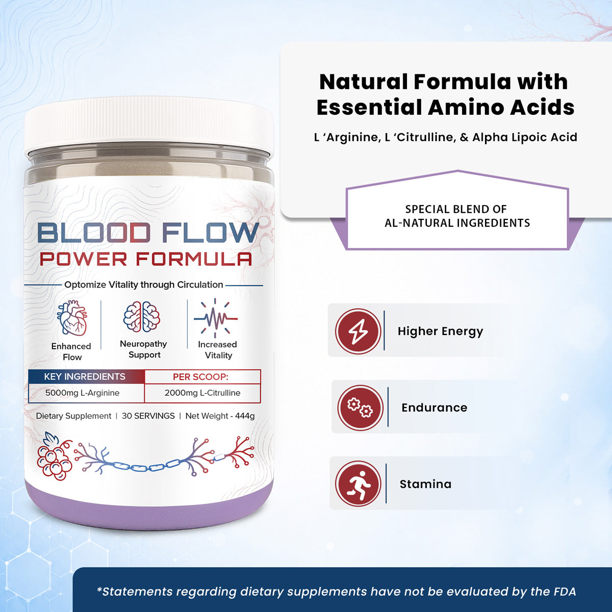 Blood Flow Power Formula Drink Powder - image 4
