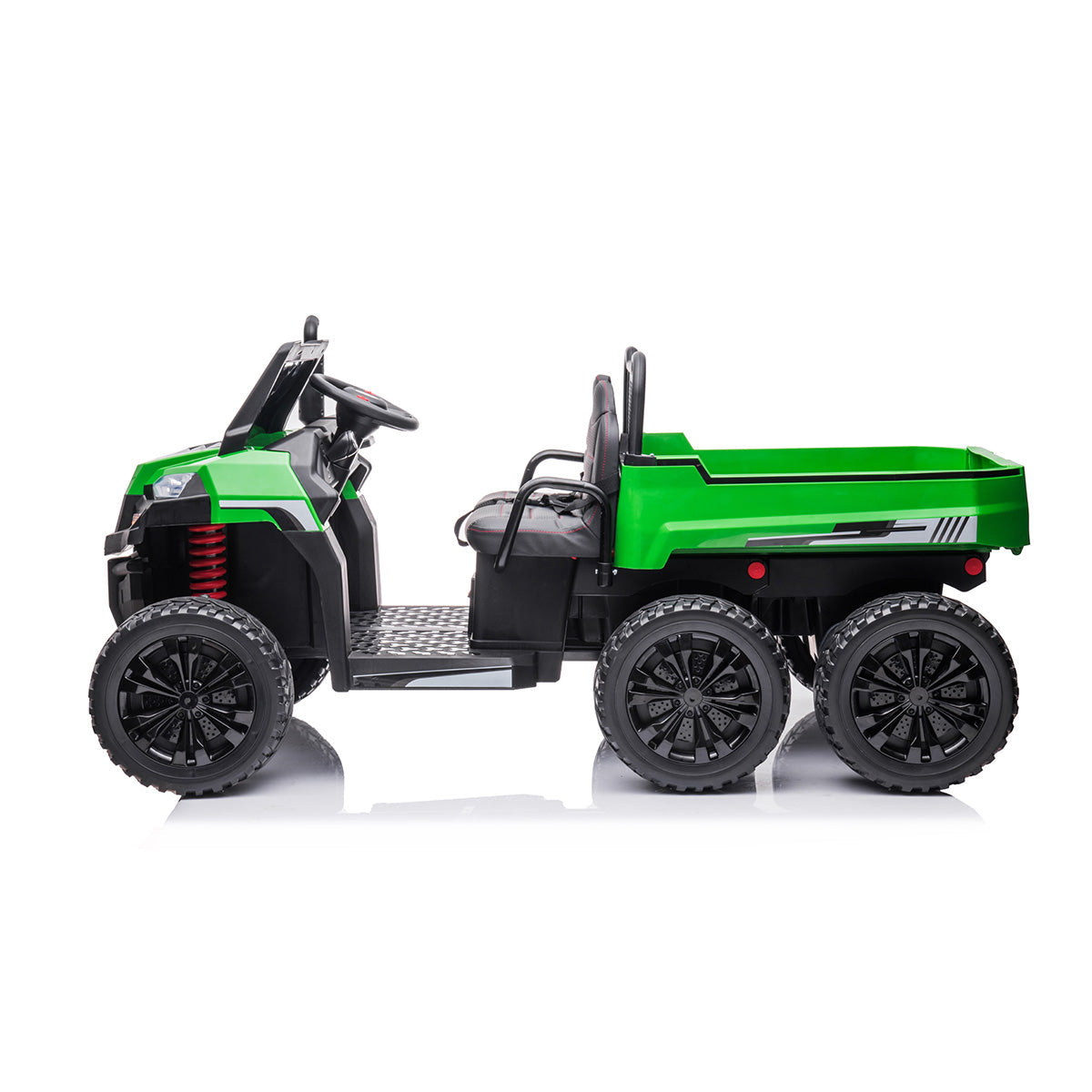 24V 6 Wheeler Tractor Trailer with Dump Cart - image 4