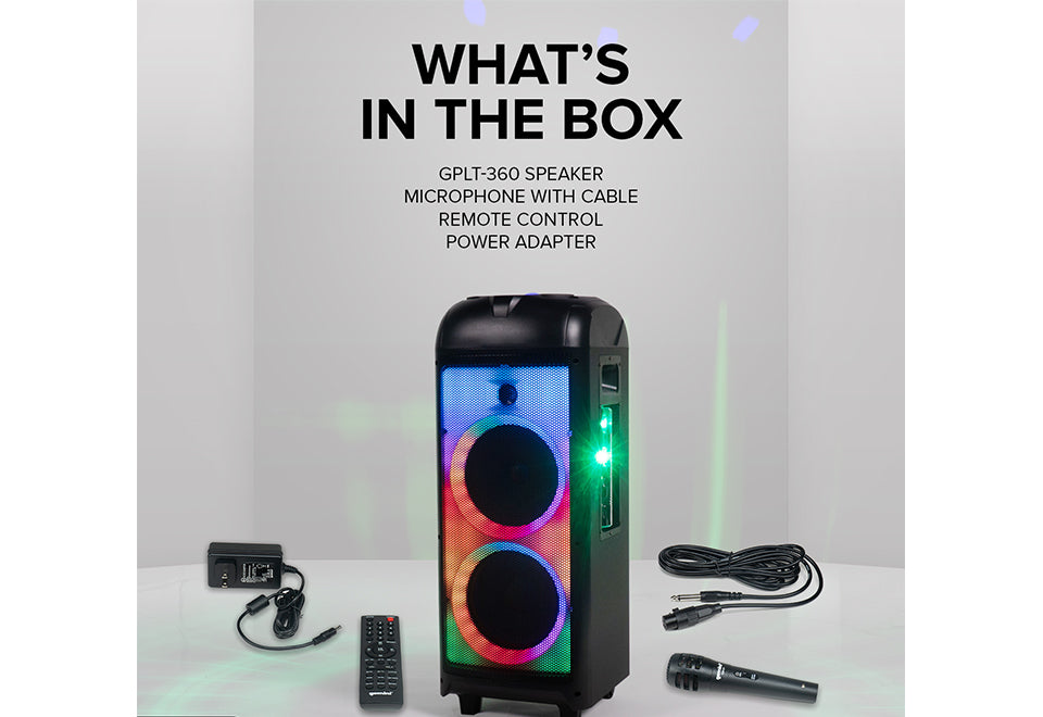 360° Portable Bluetooth Speaker With LED Party Lighting - image 11