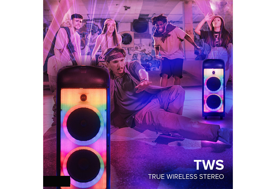 360° Portable Bluetooth Speaker With LED Party Lighting - image 2