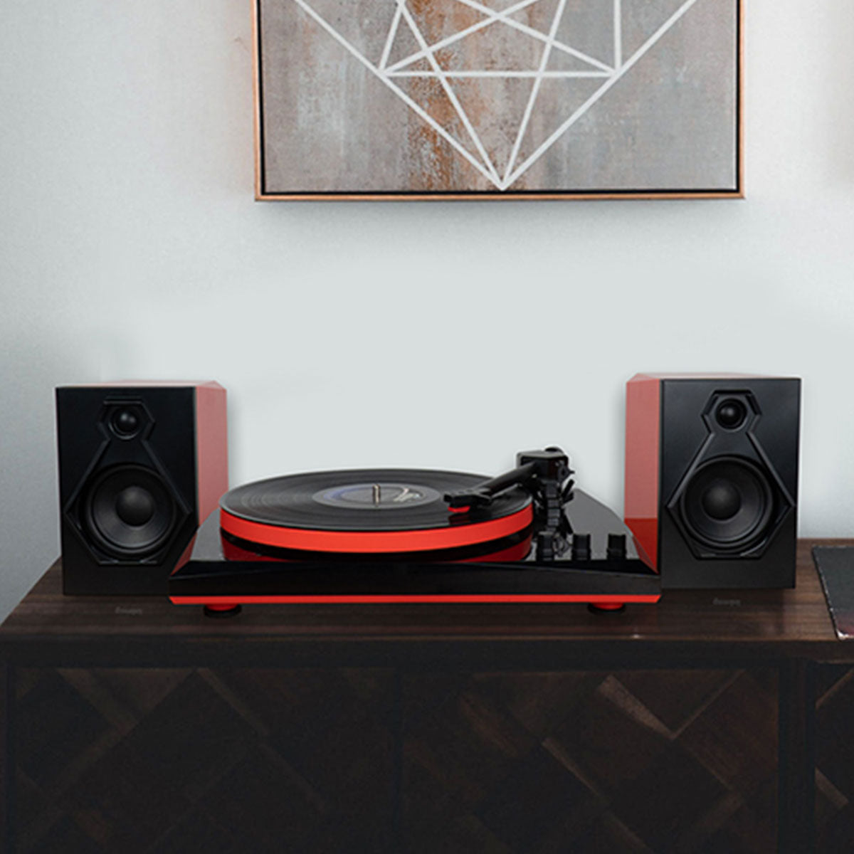 Stereo Turntable System with Speakers - image 13
