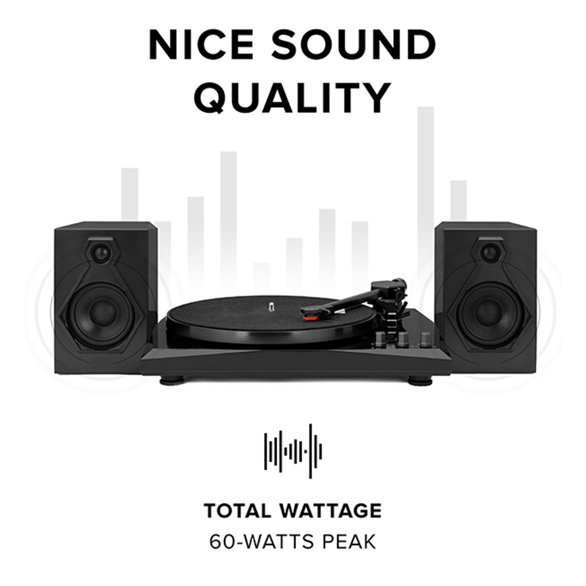Stereo Turntable System with Speakers - image 7