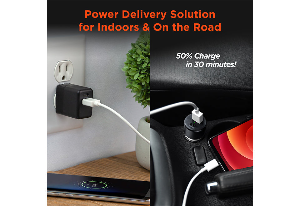 Fast Charge Dual Output Wall and Car Charger Set - image 10