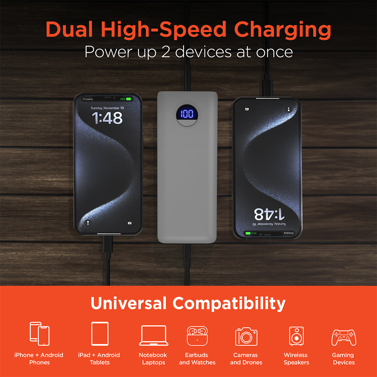 10,000mAh Fast Charge Power Bank with Digital Display - image 16
