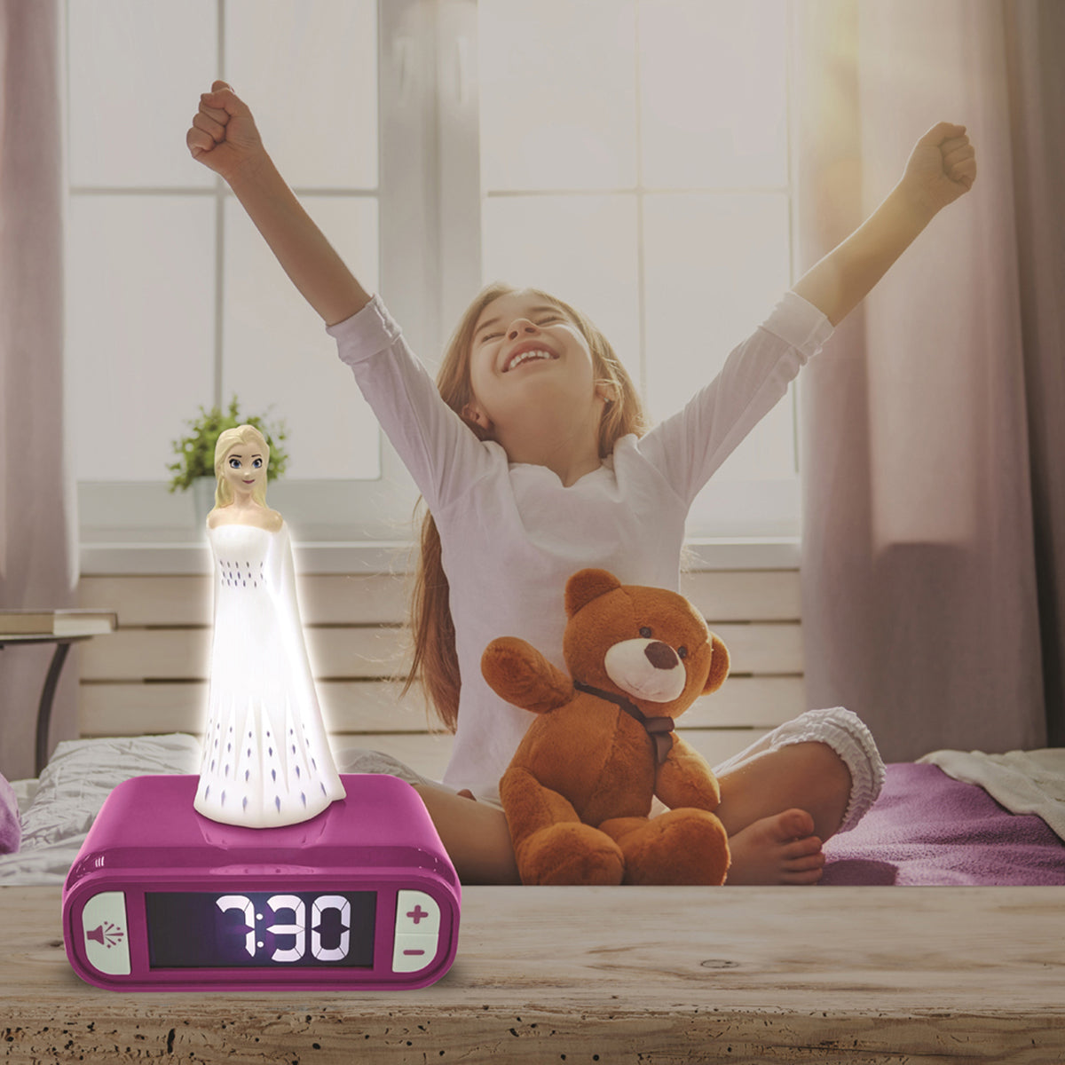 Disney Frozen Elsa Digital Alarm Clock with Nightlight - image 3