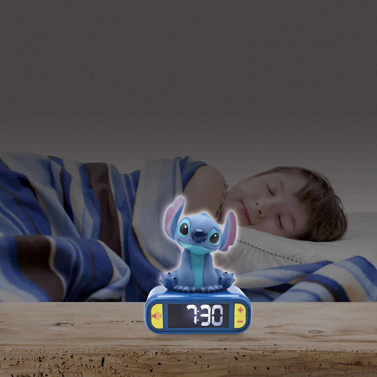 Disney Stitch Digital Alarm Clock with Nightlight - image 3