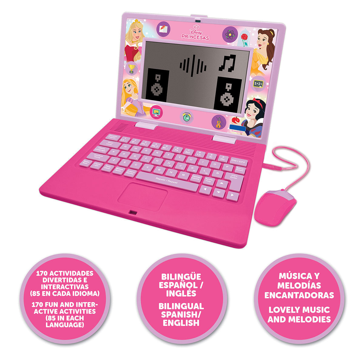 Disney Princess Bilingual Talking Educational Laptop - image 11