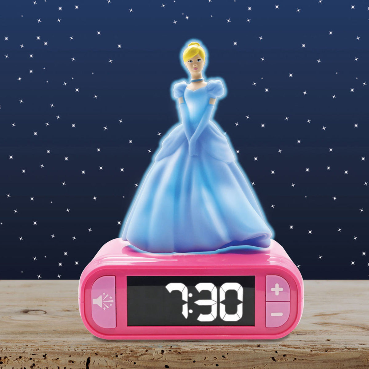 Disney Cinderella Digital Alarm Clock with Nightlight