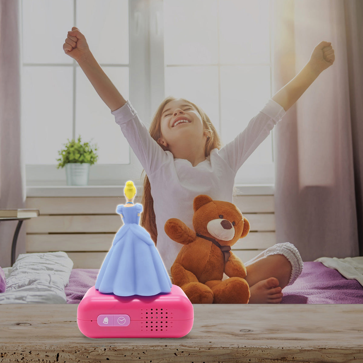 Disney Cinderella Digital Alarm Clock with Nightlight - image 4