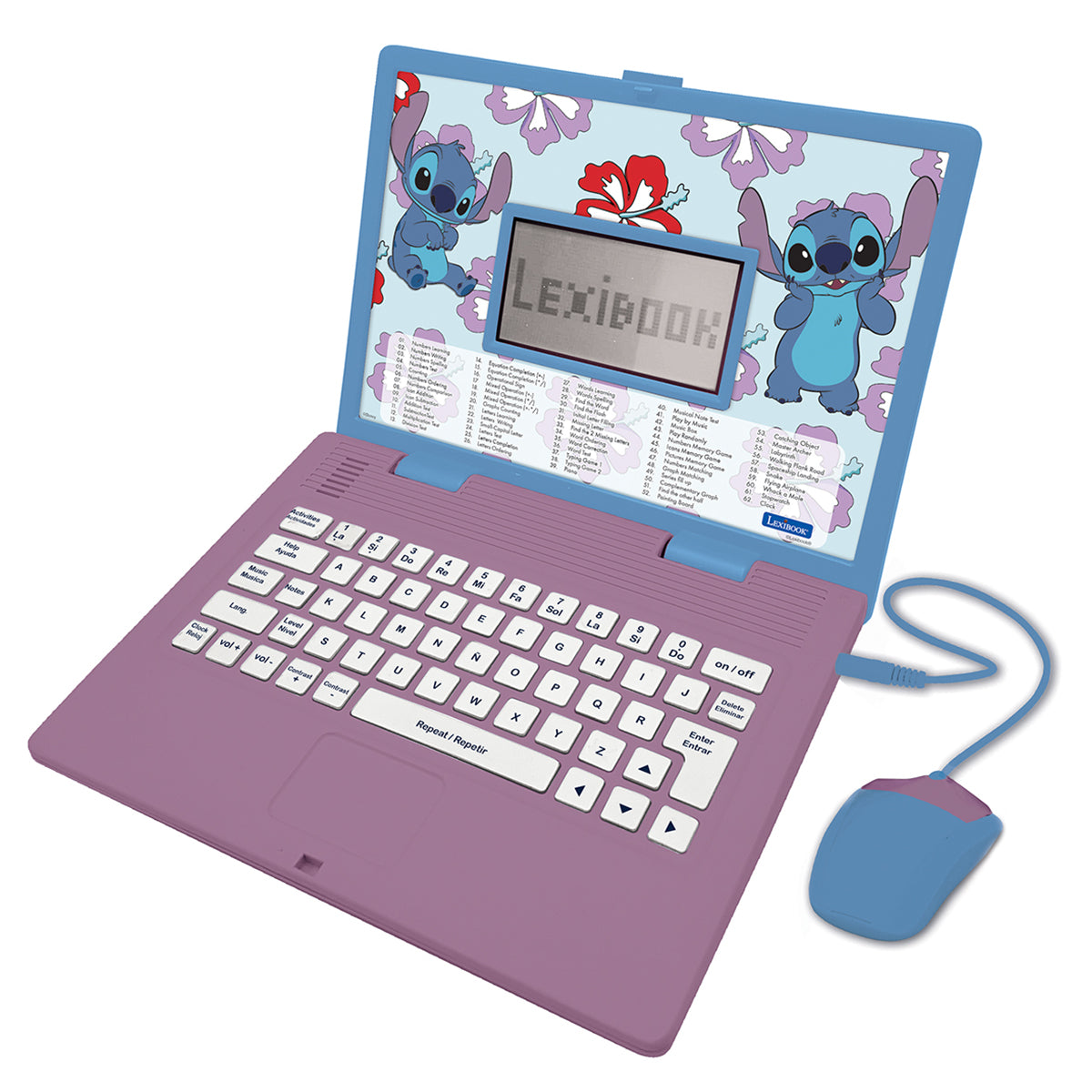 Disney Stitch Bilingual Talking Educational Laptop - image 2